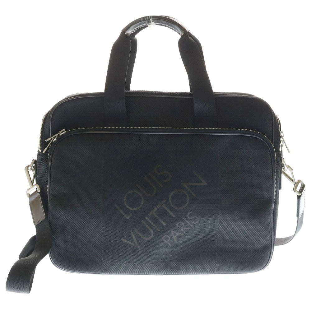 LOUIS VUITTON(ルイヴィトン) ダミエジェアン アソシエGM 2WAYバッグ ハンドバッグ ショルダーバッグ ブラック N58034 シルバー金具 レディース