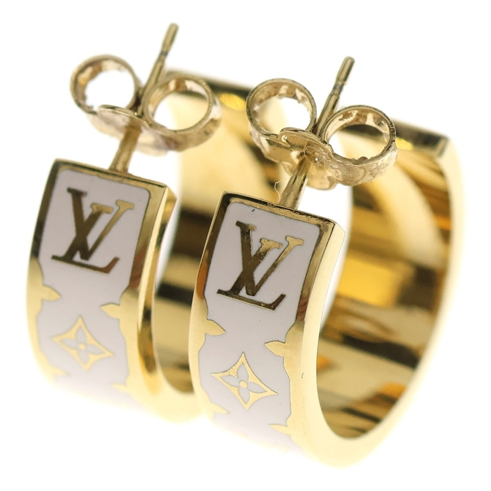 LOUIS VUITTON(ルイヴィトン) ピアス・ナノ グラム エナメル ゴールド 