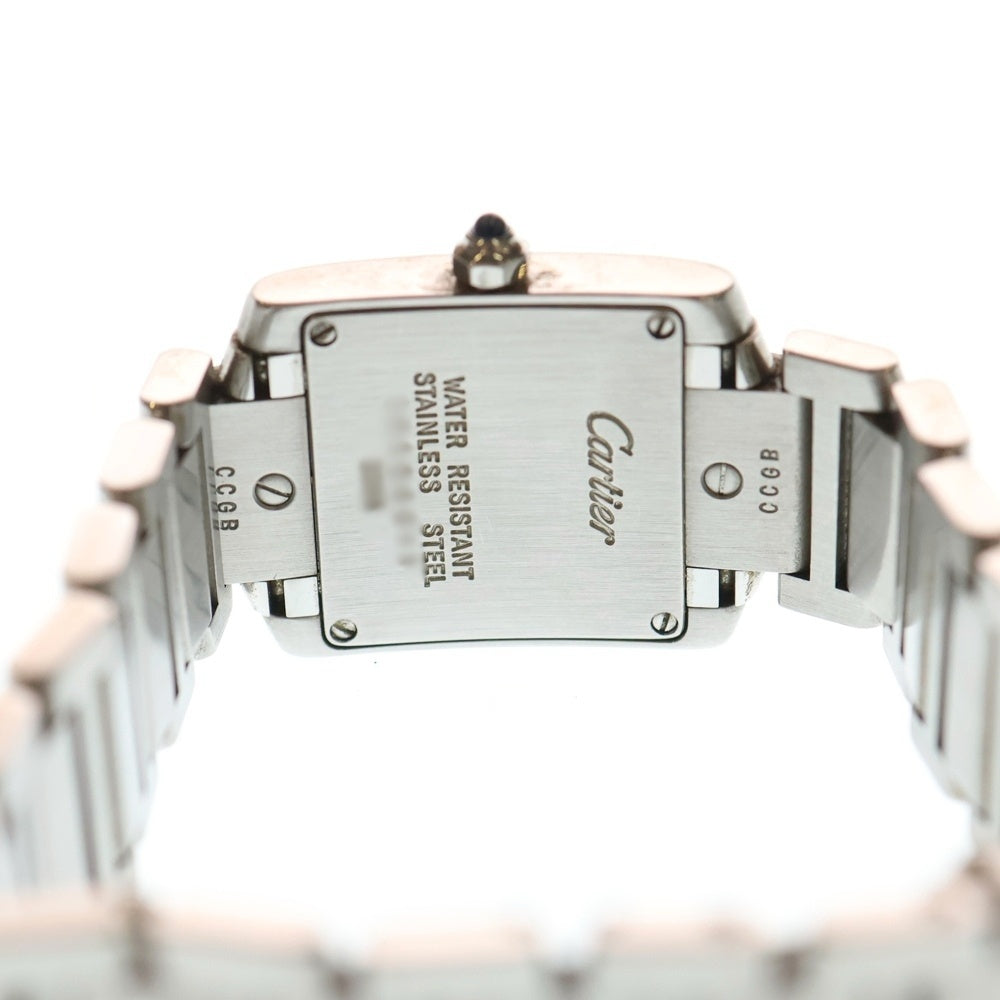 Cartier(カルティエ) タンクフランセーズSM シルバー文字盤 クォーツ ステンレスウォッチ 腕時計 SS/QZ W51008Q3