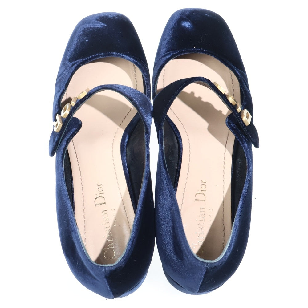 Christian Dior(クリスチャンディオール) BABY-D ベビーD パンプス シューズ ネイビー レディース MD0518