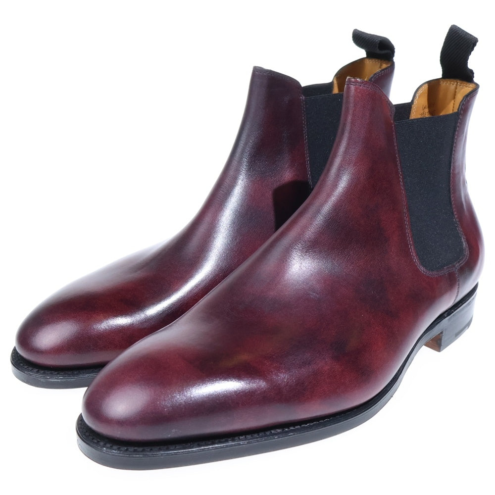 JOHN LOBB(ジョンロブ) LAWRY チェルシー レザー サイドゴア ショート ブーツ バーガンディー 253842