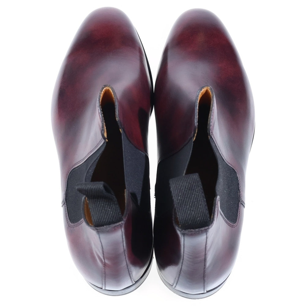 JOHN LOBB(ジョンロブ) LAWRY チェルシー レザー サイドゴア ショート ブーツ バーガンディー 253842