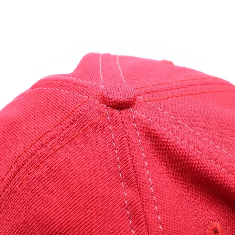 SUPREME(シュプリーム) ×NEW ERA Side Logo Cap ニューエラ サイドロゴ刺繍 ベースボールキャップ 帽子 レッド