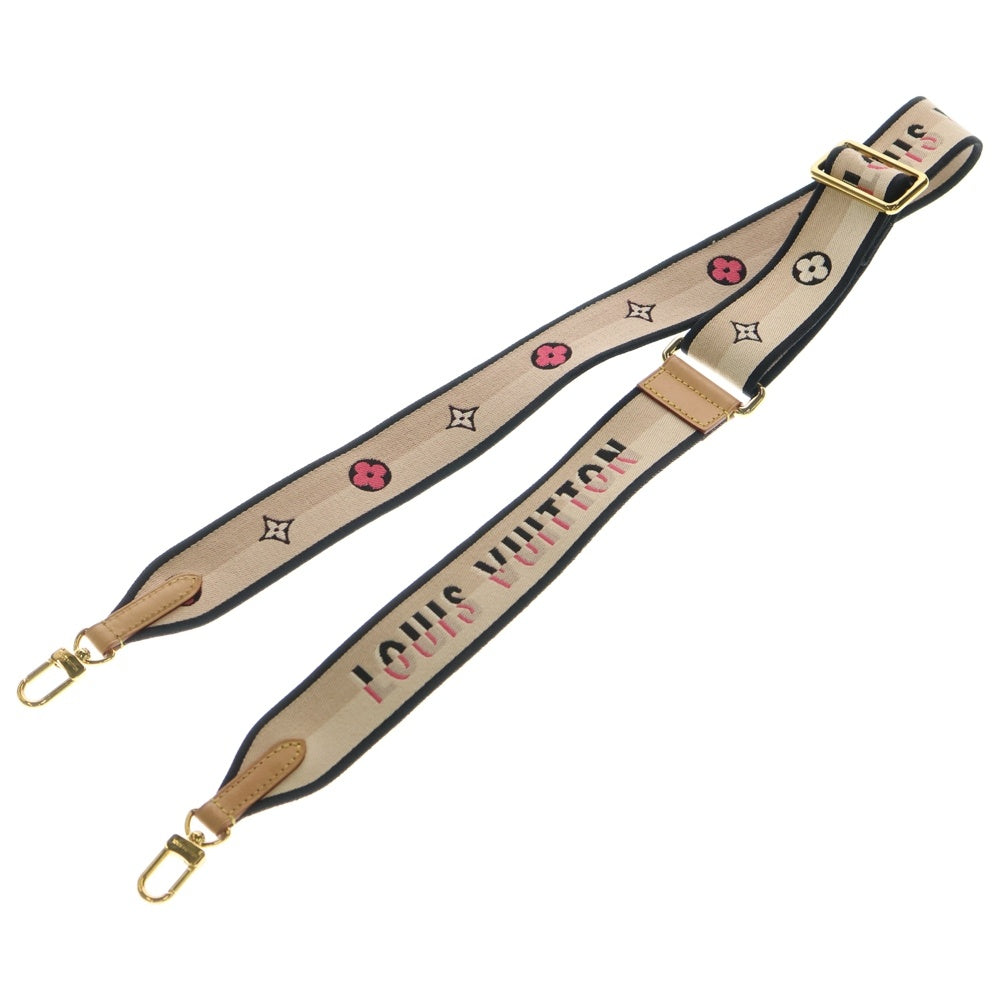 LOUIS VUITTON(ルイヴィトン) ロゴ ショルダーストラップ キャンバス レザー ゴールド金具