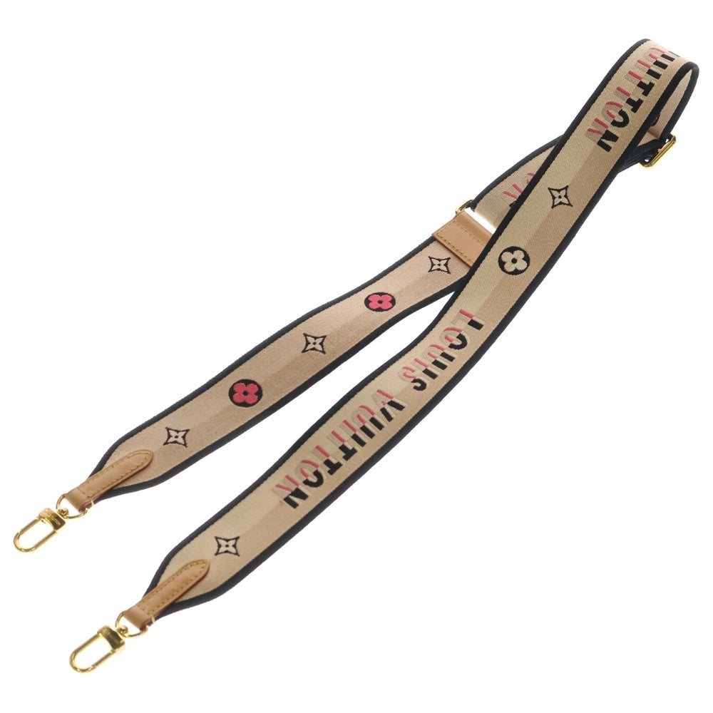 LOUIS VUITTON(ルイヴィトン) ロゴ ショルダーストラップ キャンバス レザー ゴールド金具