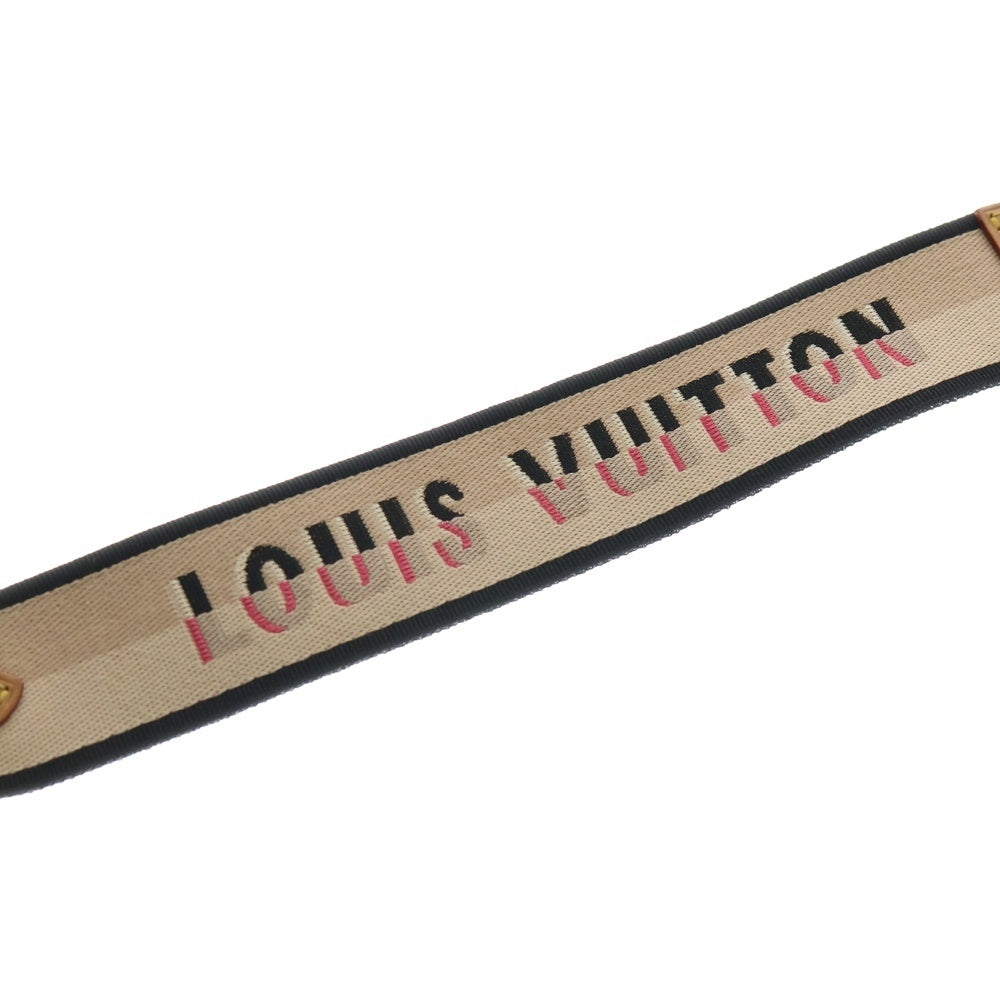 LOUIS VUITTON(ルイヴィトン) ロゴ ショルダーストラップ キャンバス レザー ゴールド金具