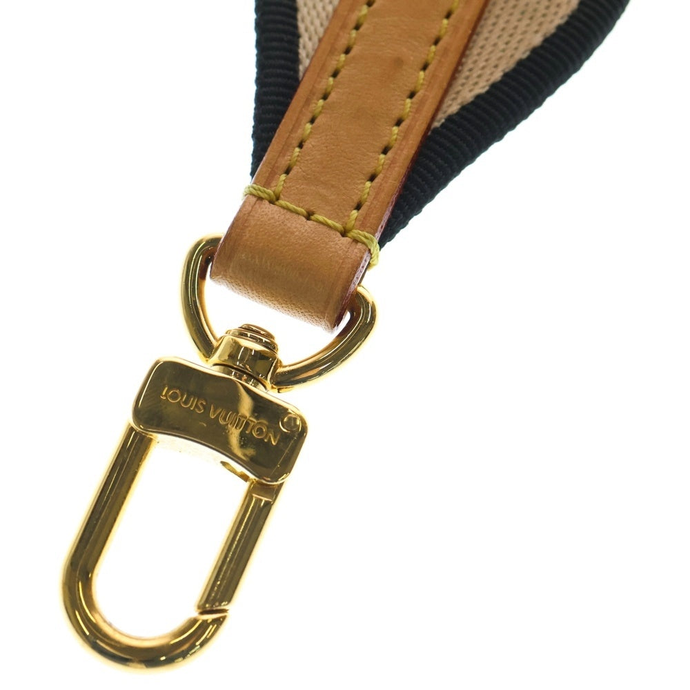 LOUIS VUITTON(ルイヴィトン) ロゴ ショルダーストラップ キャンバス レザー ゴールド金具