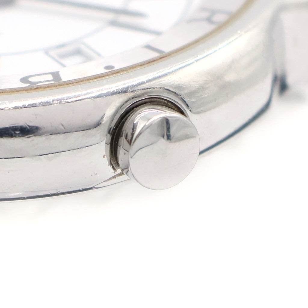 BVLGARI(ブルガリ) ソロテンポ 白文字盤 SS×レザー/QZ ステンレス クォーツ 電池式 腕時計 ST35S レディース