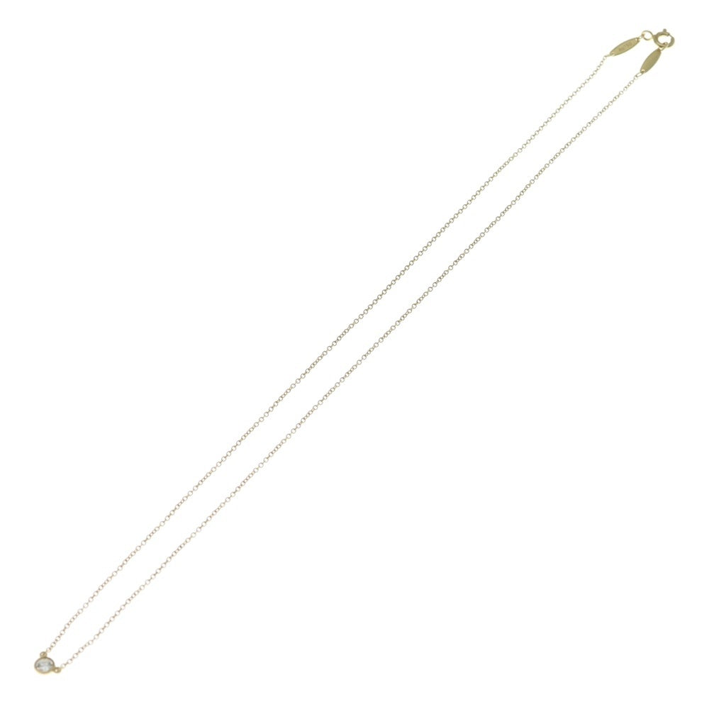 TIFFANY & Co.(ティファニー) バイザヤード 1Pダイヤ ネックレス K18YG イエローゴールド レディース