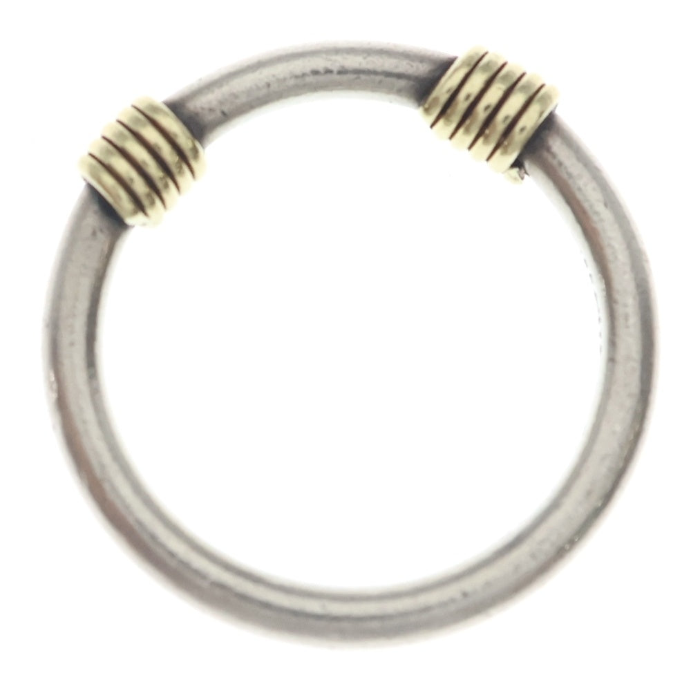 TIFFANY & Co.(ティファニー) 18K バンドウィズリング 指輪 シルバー/ゴールド