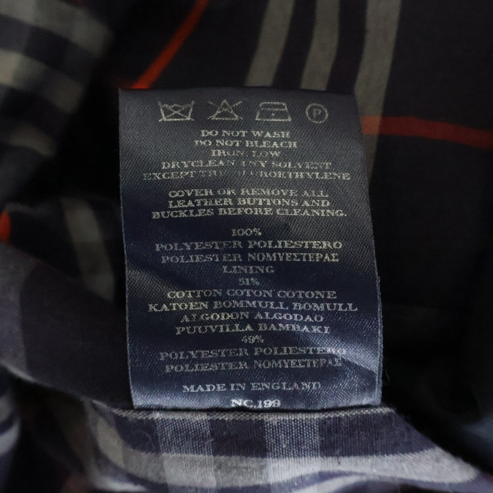 BURBERRY LONDON(バーバリーロンドン) 裏地ノバチェック ステンカラーコート ブラック