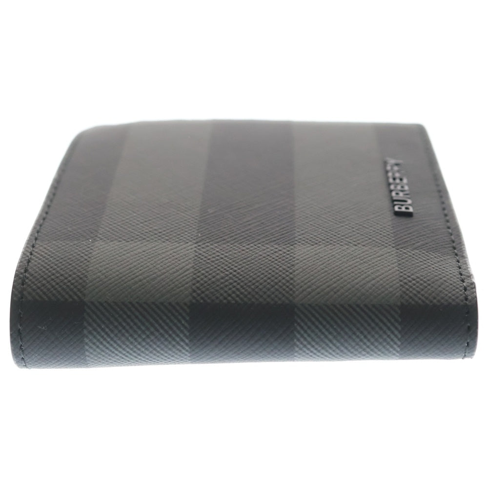 BURBERRY(バーバリー) チェック スリム バイフォールドウォレット 二つ折り財布 ブラック 81005291