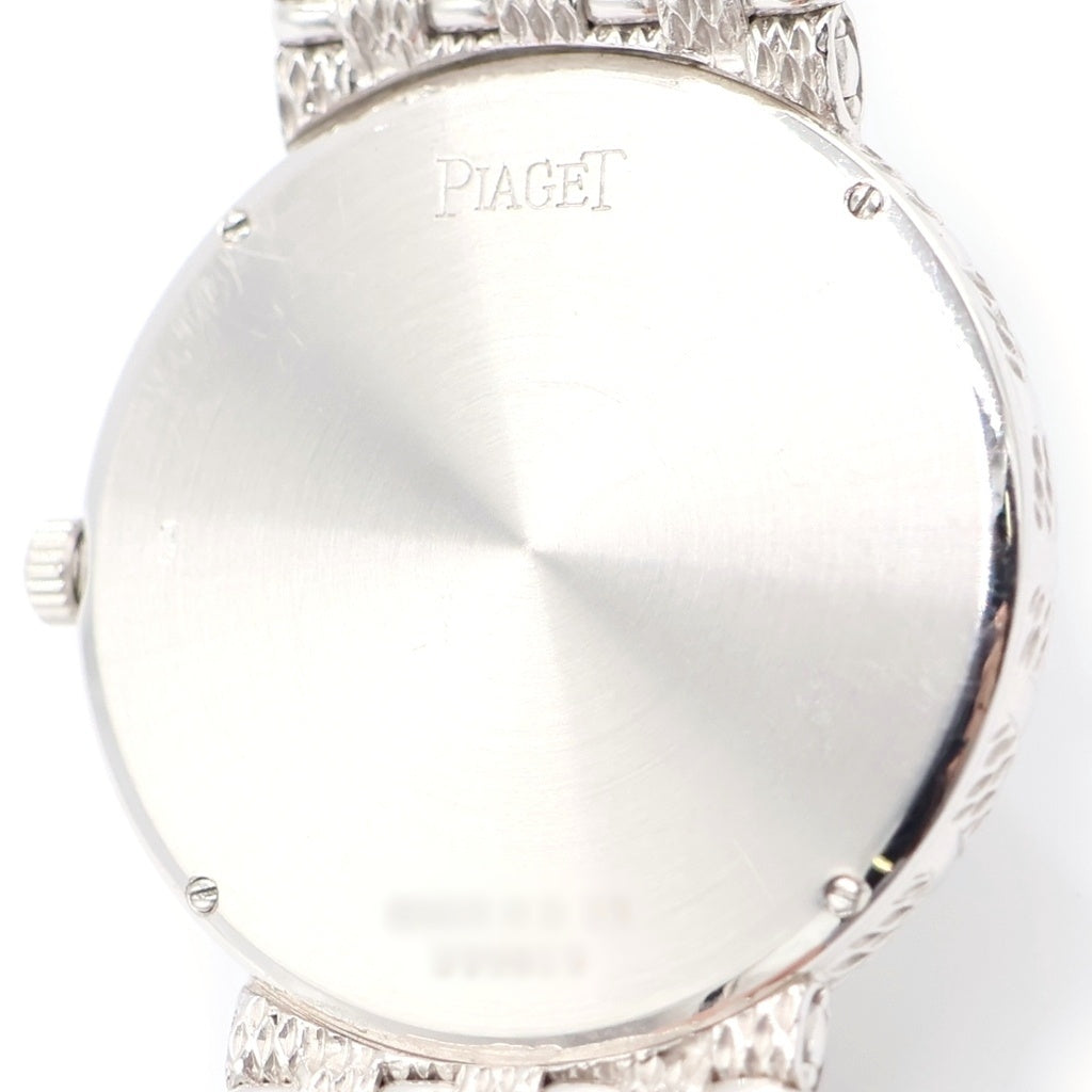 PIAGET(ピアジェ) 12PD シルバー文字盤 クォーツウォッチ 腕時計 K18WG ホワイトゴールド