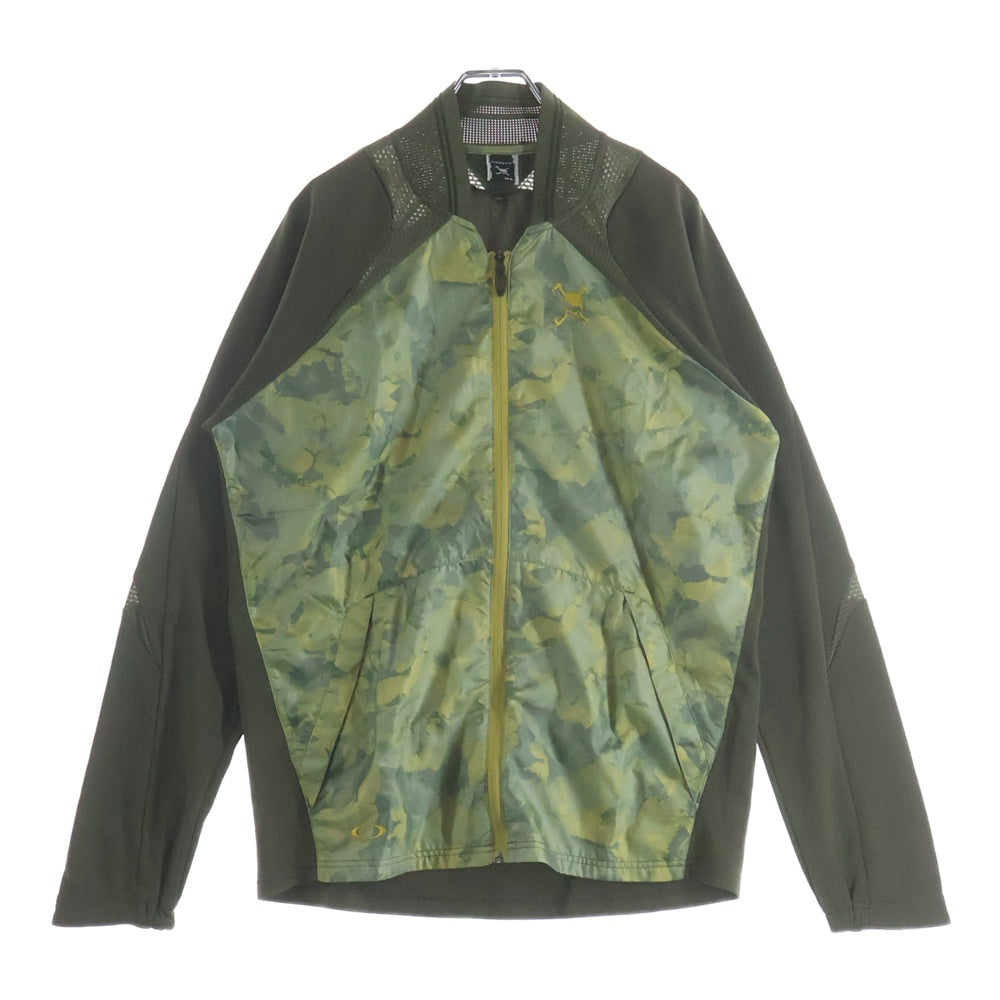 OAKLEY(オークリー) スカルリム 刺繍 フリース ジップアップジャケット カーキ 411863JP