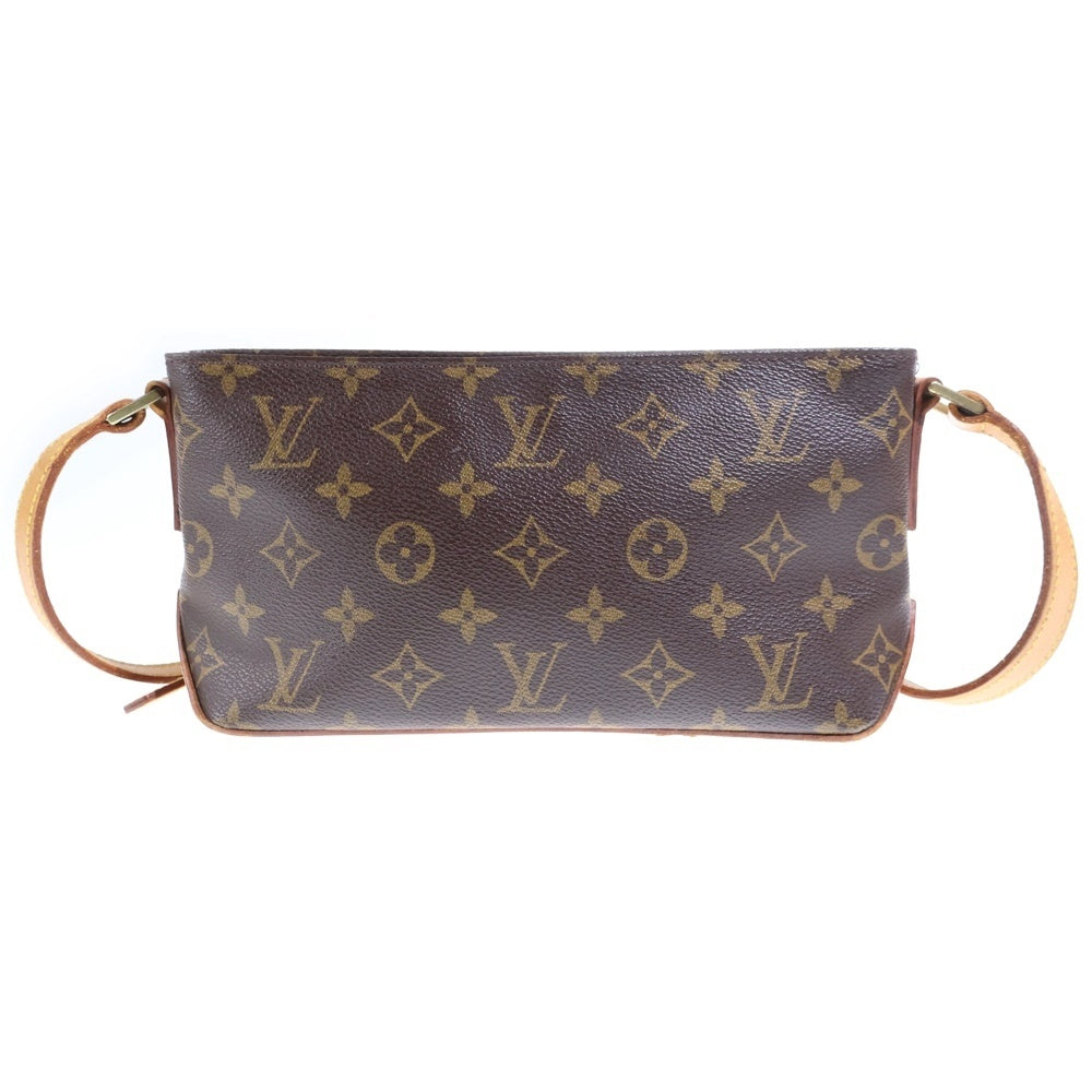 LOUIS VUITTON(ルイヴィトン) トロター モノグラム PVC レザー ショルダーバッグ ゴールド金具 ブラウン M51240 レディース