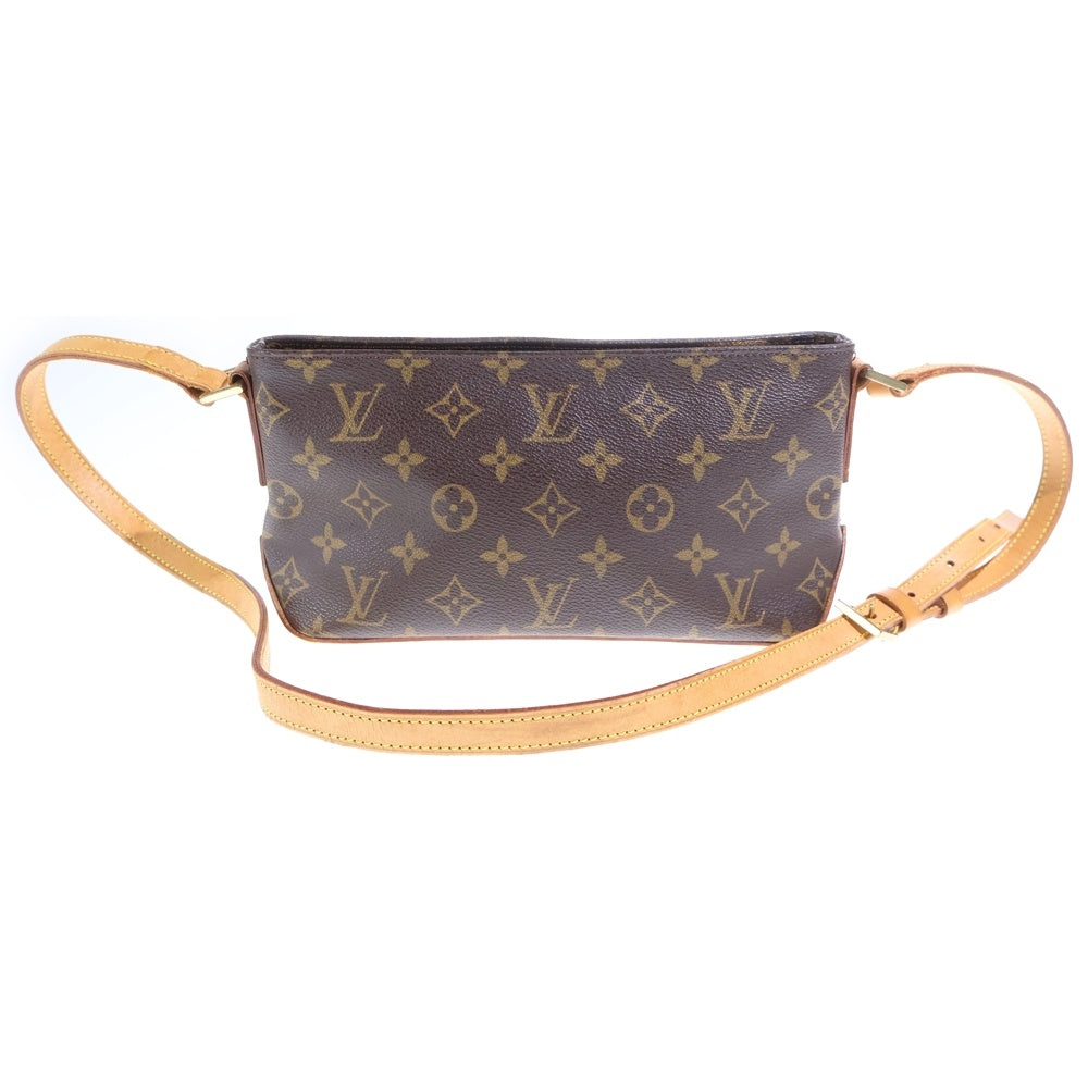 LOUIS VUITTON(ルイヴィトン) トロター モノグラム PVC レザー ショルダーバッグ ゴールド金具 ブラウン M51240 レディース