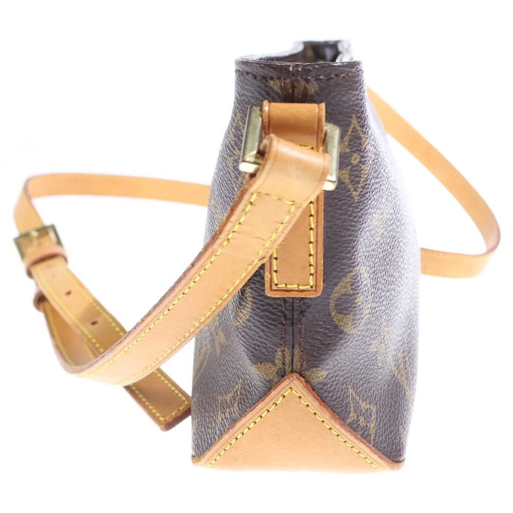 LOUIS VUITTON(ルイヴィトン) トロター モノグラム PVC レザー ショルダーバッグ ゴールド金具 ブラウン M51240 レディース