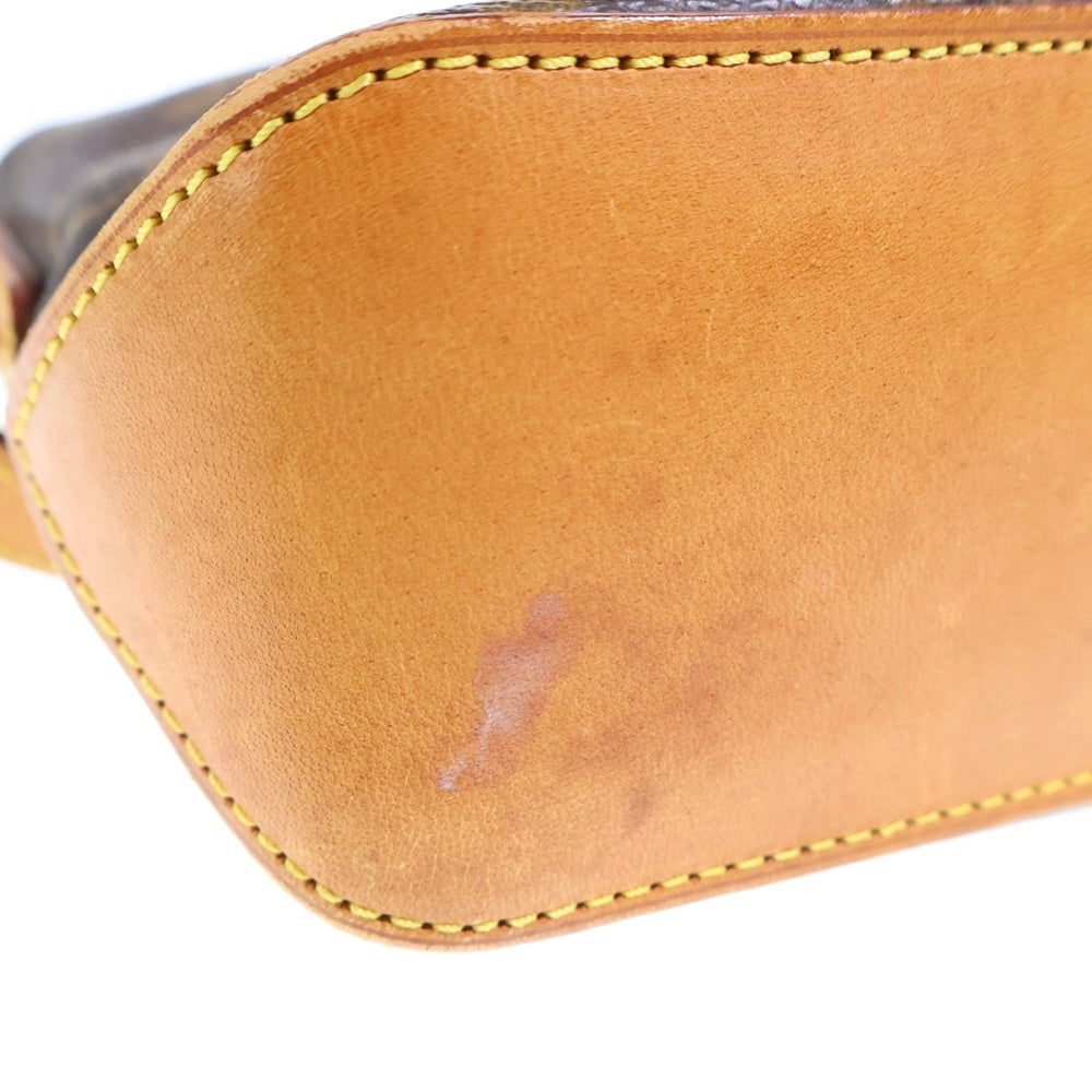 LOUIS VUITTON(ルイヴィトン) トロター モノグラム PVC レザー ショルダーバッグ ゴールド金具 ブラウン M51240 レディース