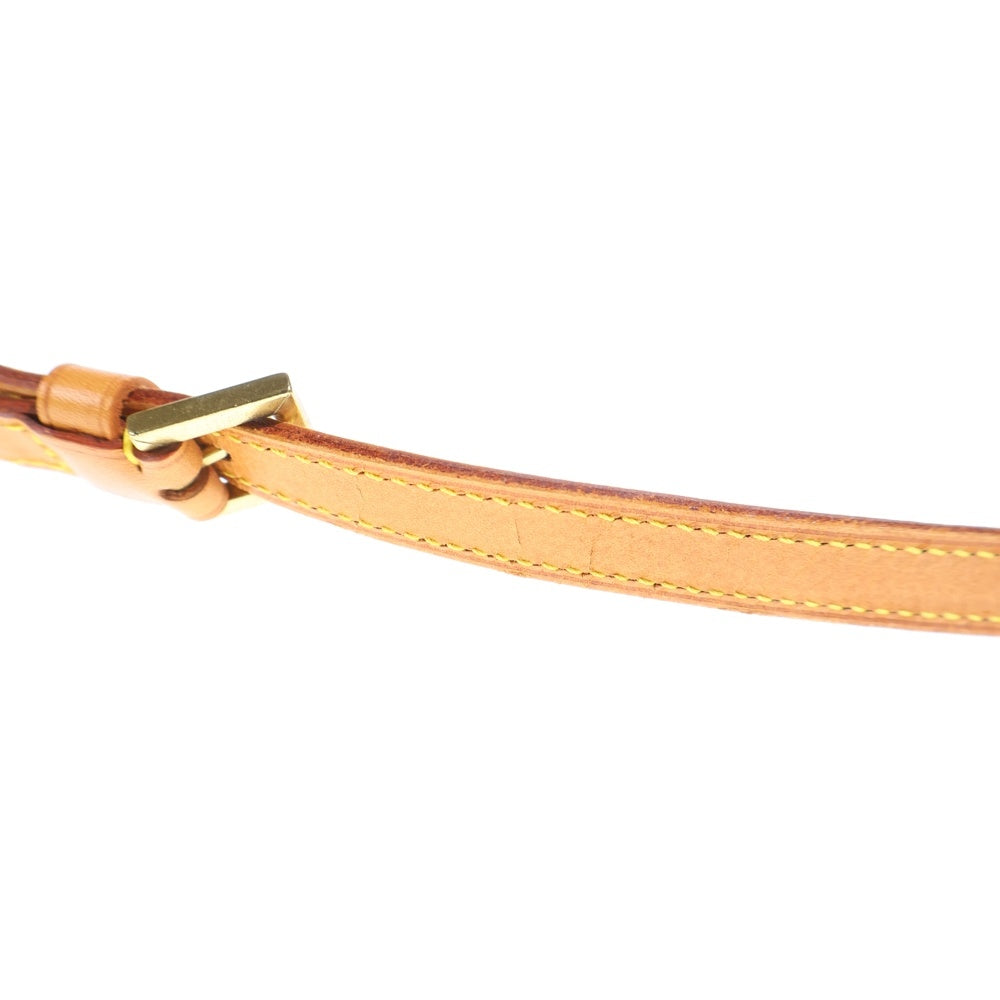 LOUIS VUITTON(ルイヴィトン) トロター モノグラム PVC レザー ショルダーバッグ ゴールド金具 ブラウン M51240 レディース