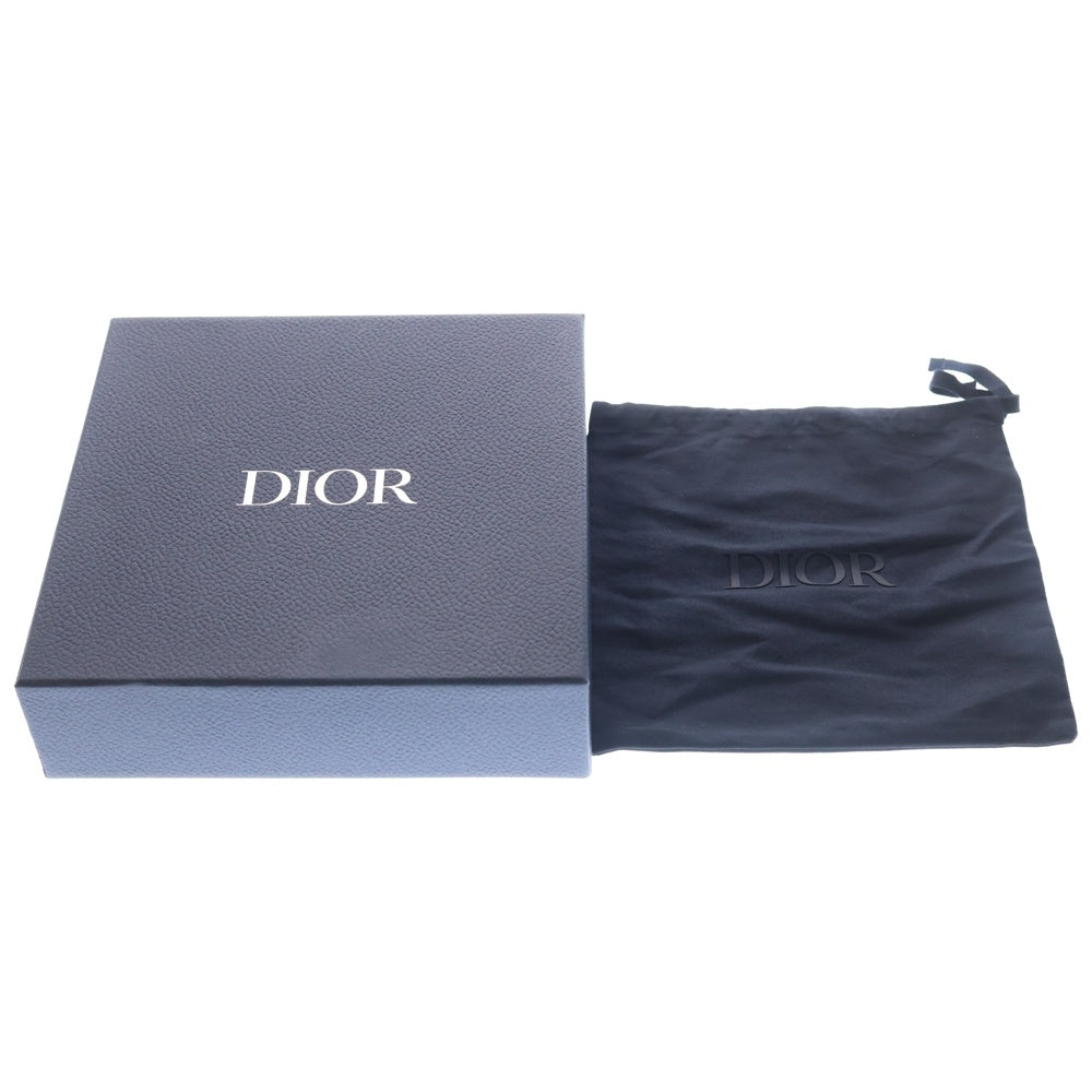 Christian Dior(クリスチャンディオール) オブリーク ショルダーバッグ ミニバッグ ブラック キャンバス×レザー 2ESBC119VPD シルバー金具 レディース