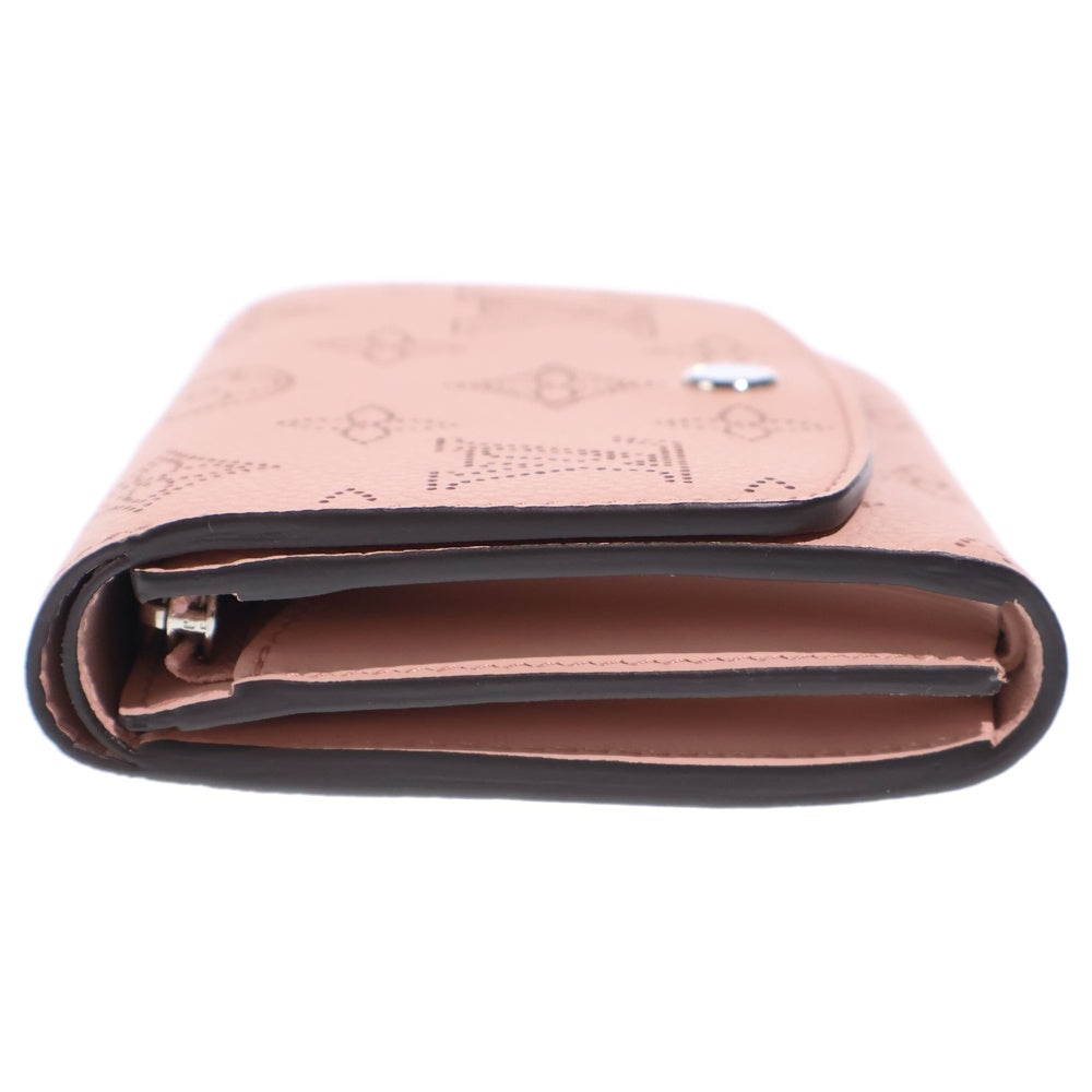 LOUIS VUITTON(ルイヴィトン) ポルトフォイユ・イリス コンパクトウォレット 三つ折り財布 コインケース ジャスミン ピンク レザー M82757 シルバー金具 レディース