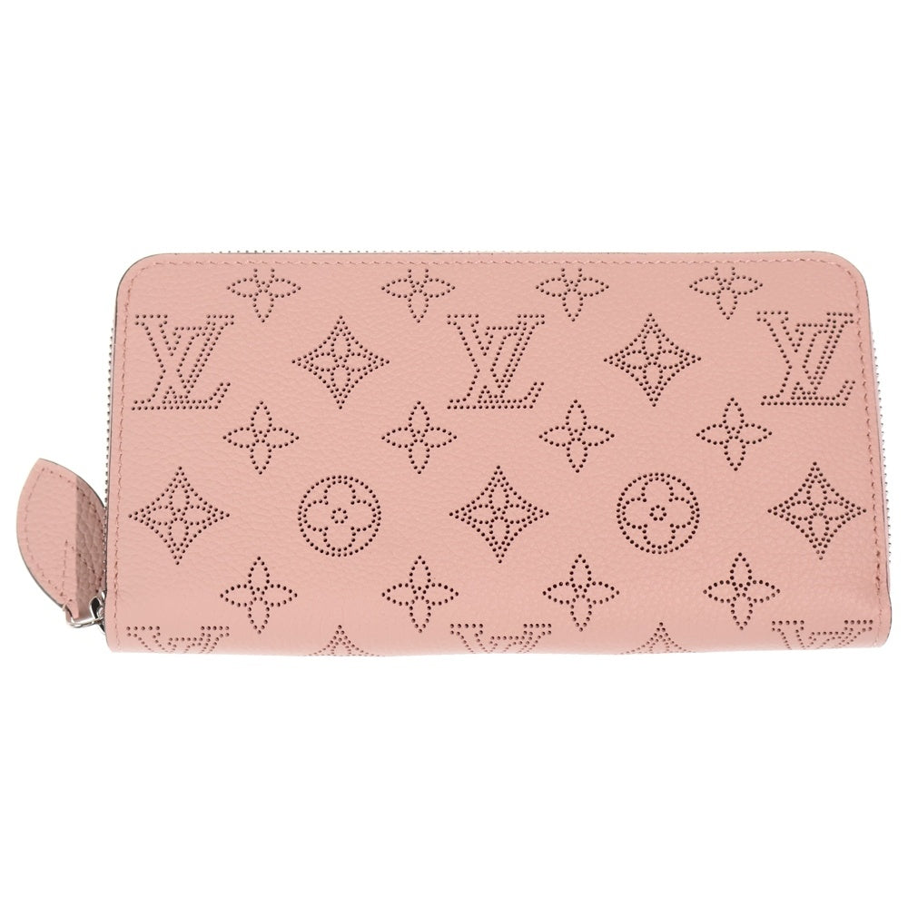 LOUIS VUITTON(ルイヴィトン) マヒナ ジッピーウォレット ジャスミン ピンク ロングウォレット 長財布 カードケース ピンク レザー M82755 シルバー金具 レディース