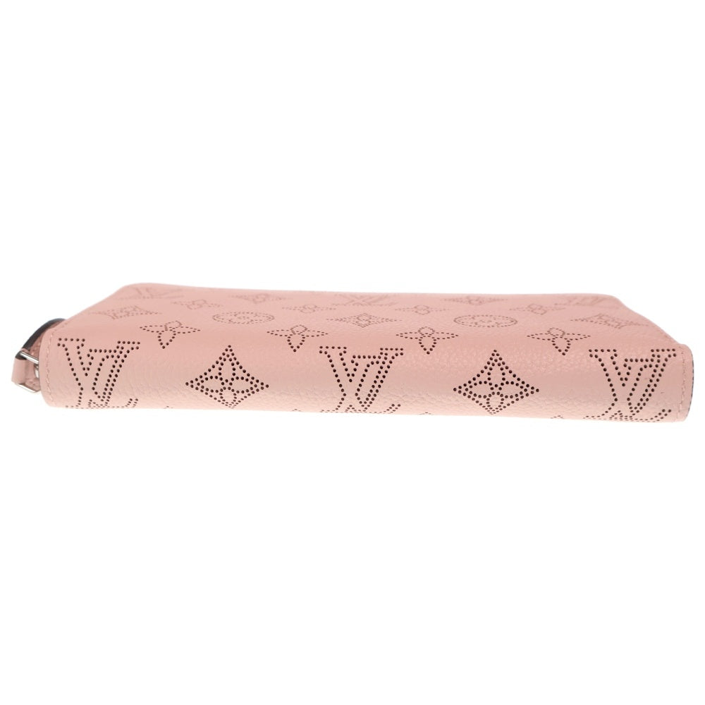 LOUIS VUITTON(ルイヴィトン) マヒナ ジッピーウォレット ジャスミン ピンク ロングウォレット 長財布 カードケース ピンク レザー M82755 シルバー金具 レディース