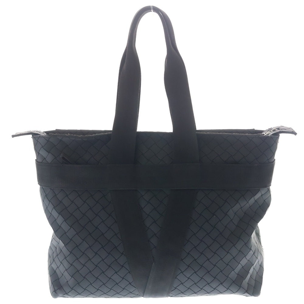 BOTTEGA VENETA(ボッテガヴェネタ) ニューラバー イントレチャート スコルピート トートバッグ ブラック ラバー 651681
