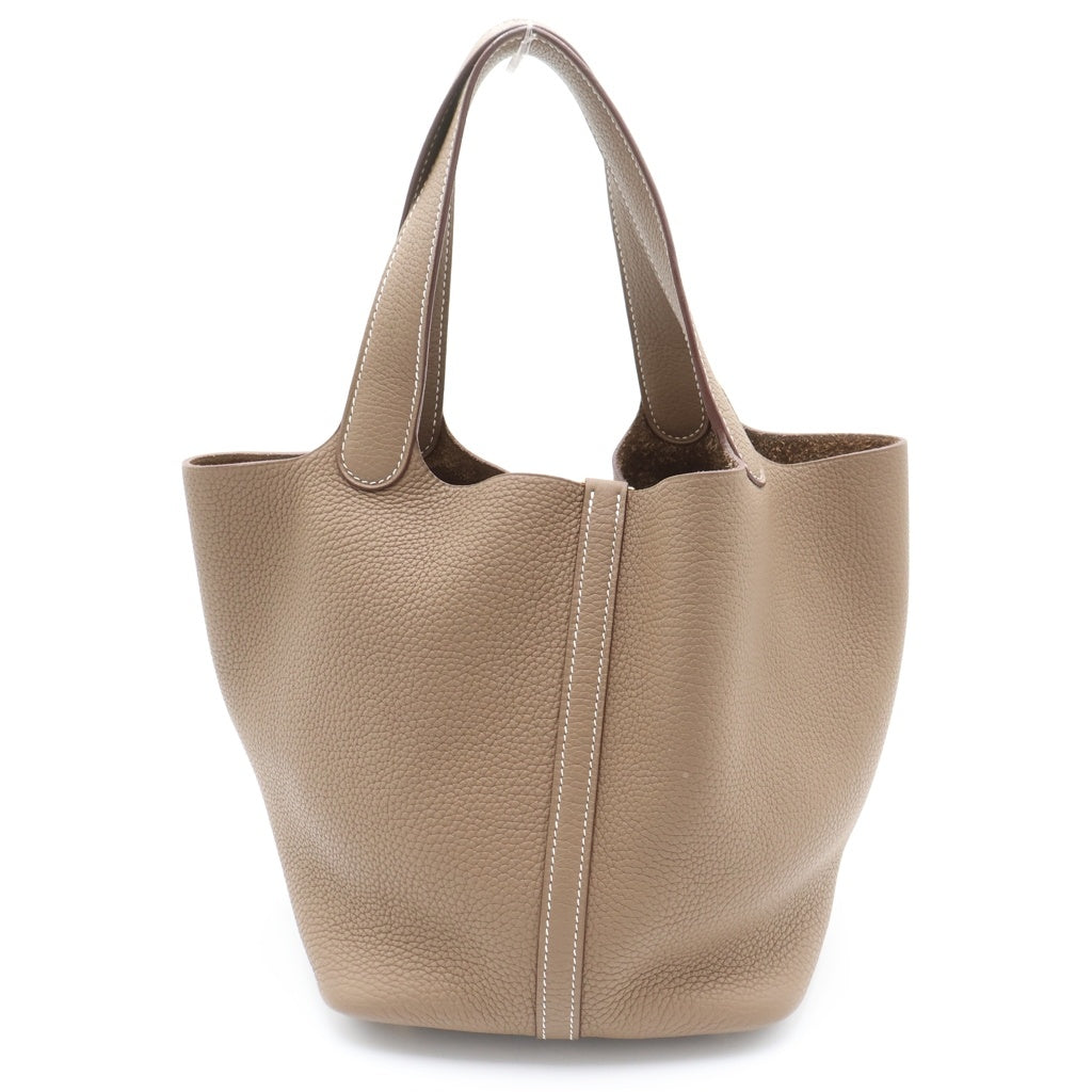 HERMES(エルメス) ピコタンロックPM エトゥープ トリヨンクレマンス ハンドバッグ ゴールド金具 Y刻印 レディース