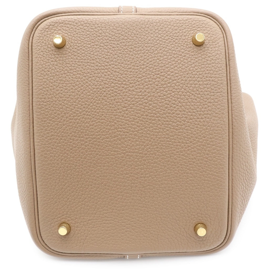 HERMES(エルメス) ピコタンロックPM エトゥープ トリヨンクレマンス ハンドバッグ ゴールド金具 Y刻印 レディース
