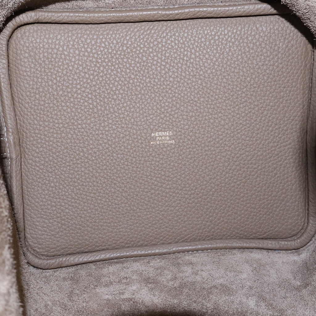 HERMES(エルメス) ピコタンロックPM エトゥープ トリヨンクレマンス ハンドバッグ ゴールド金具 Y刻印 レディース