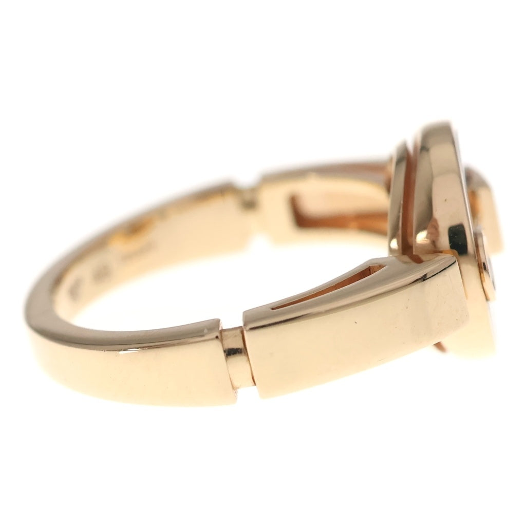 BVLGARI(ブルガリ) ブルガリブルガリ オープンワーク マザーオブパール ダイヤ リング ピンクゴールド Au750PG #49 357528
