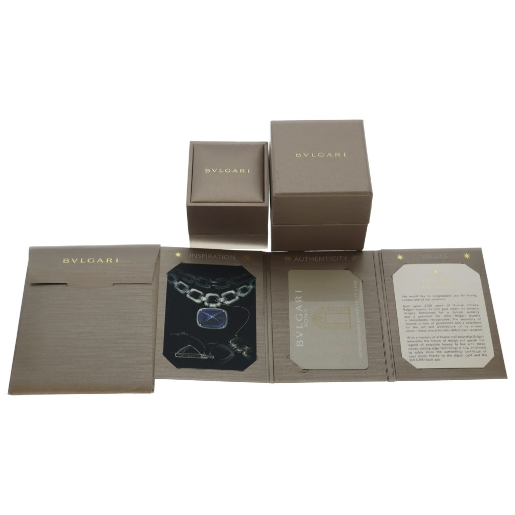 BVLGARI(ブルガリ) ブルガリブルガリ オープンワーク マザーオブパール ダイヤ リング ピンクゴールド Au750PG #49 357528