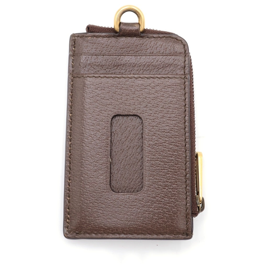 GUCCI(グッチ) オフィディア GGスプリーム マーモント ショルダー カードケース ブラウン/ベージュ 723057