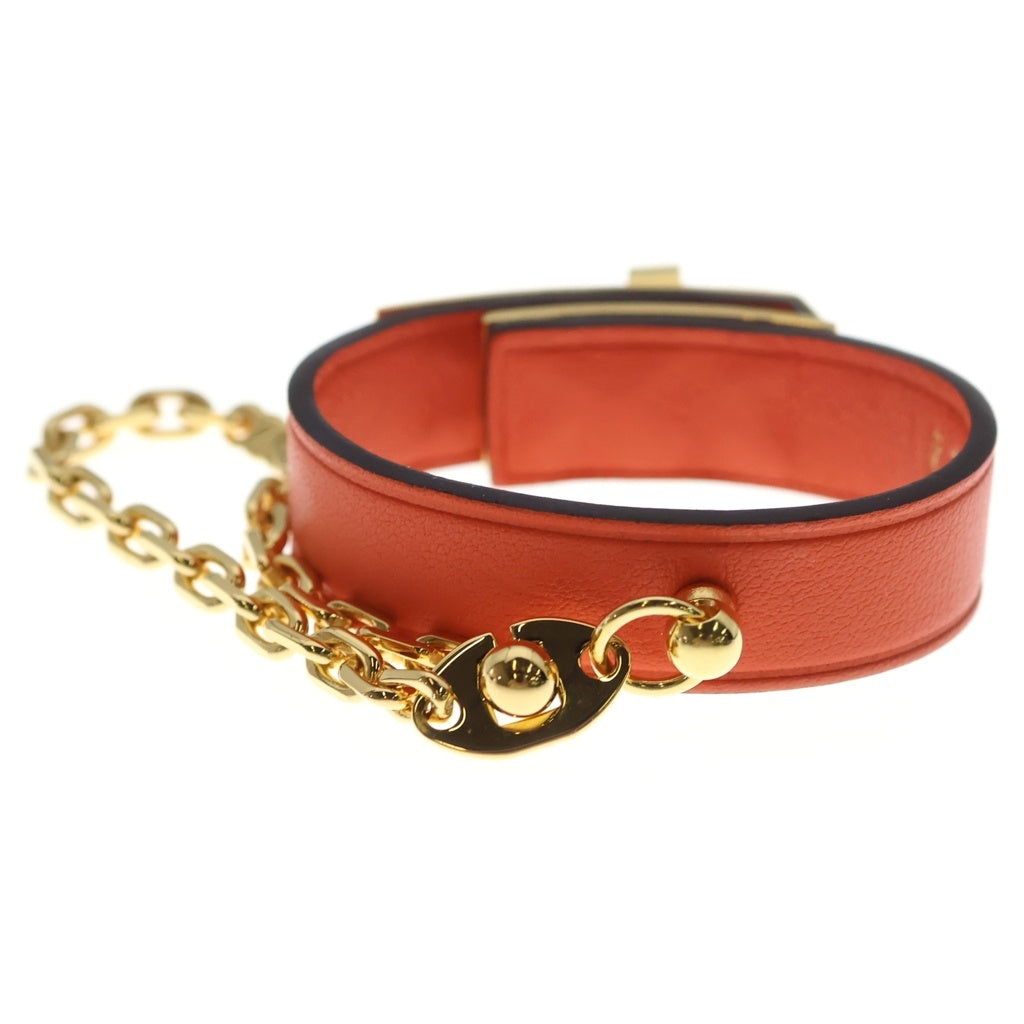 HERMES(エルメス) ケリー レザー グローブホルダー オレンジ ゴールド金具