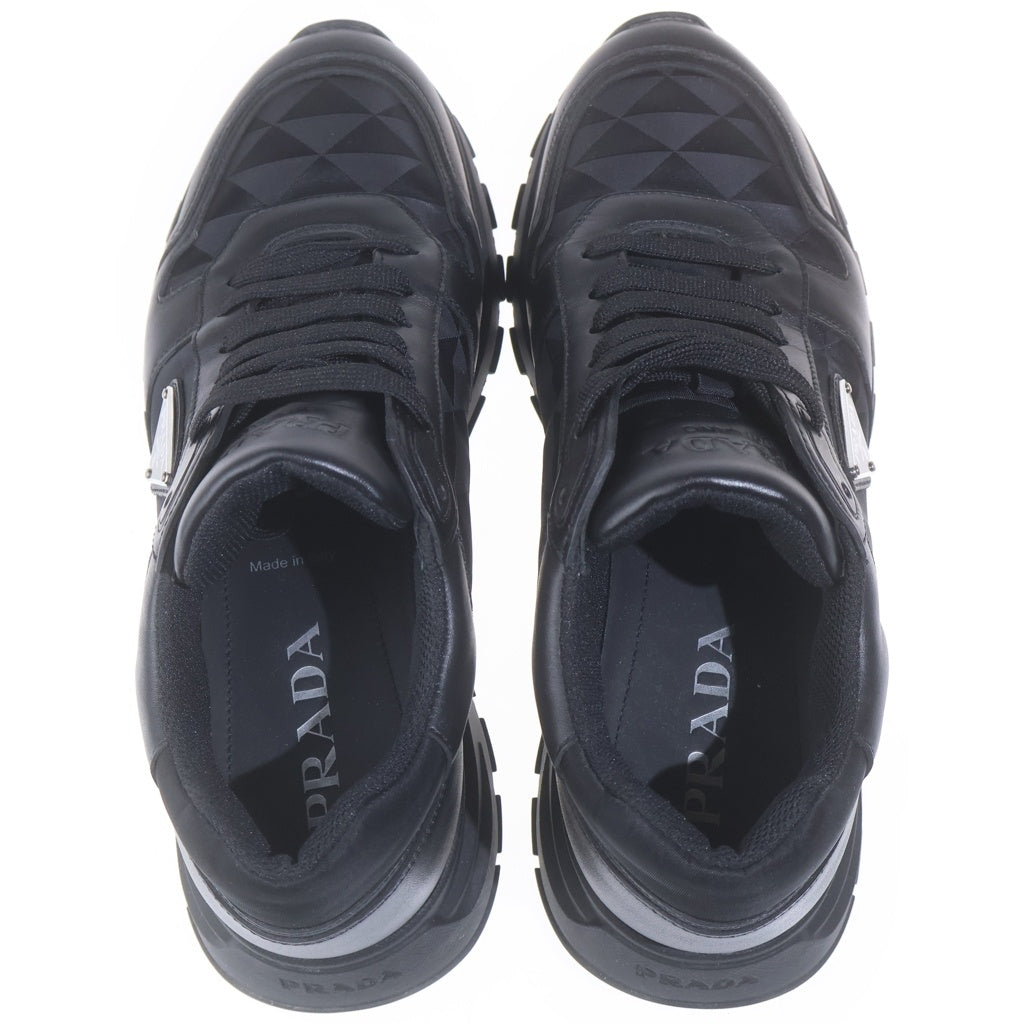 PRADA(プラダ) Re-Nylon リナイロン ロゴプレート ローカットシューズ スニーカー ブラック 2EE390