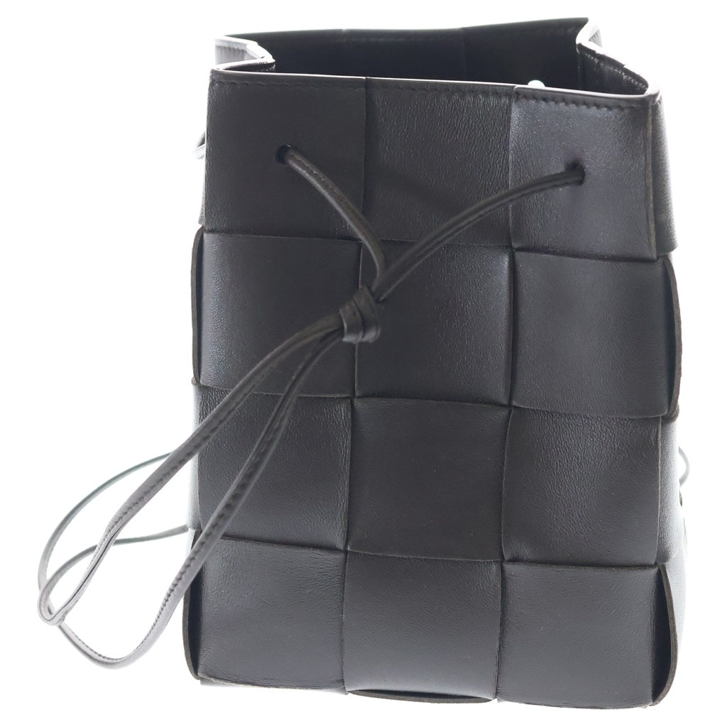 BOTTEGA VENETA(ボッテガヴェネタ) カセット スモール バケットバッグ ショルダーバッグ ブラウン レザー 680218 レディース