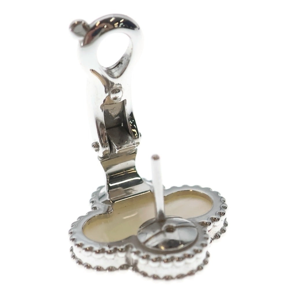 Van Cleef & Arpels(ヴァンクリーフアンドアーペル) ヴィンテージアルハンブラ マザーオブパール ピアス ホワイトゴールド 750WG VCARF48600 レディース