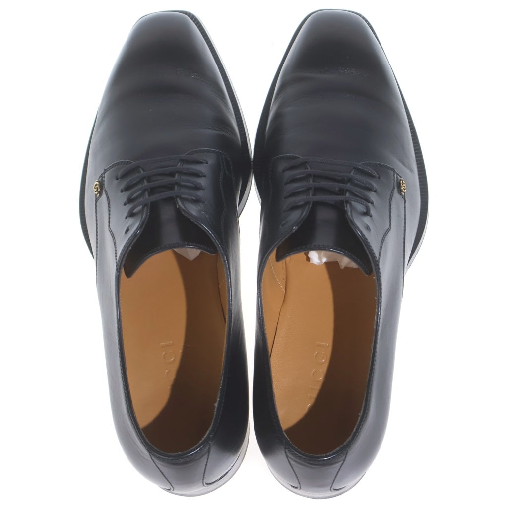 GUCCI(グッチ) レースアップシューズ ブラック レザー 6 2/1 643621