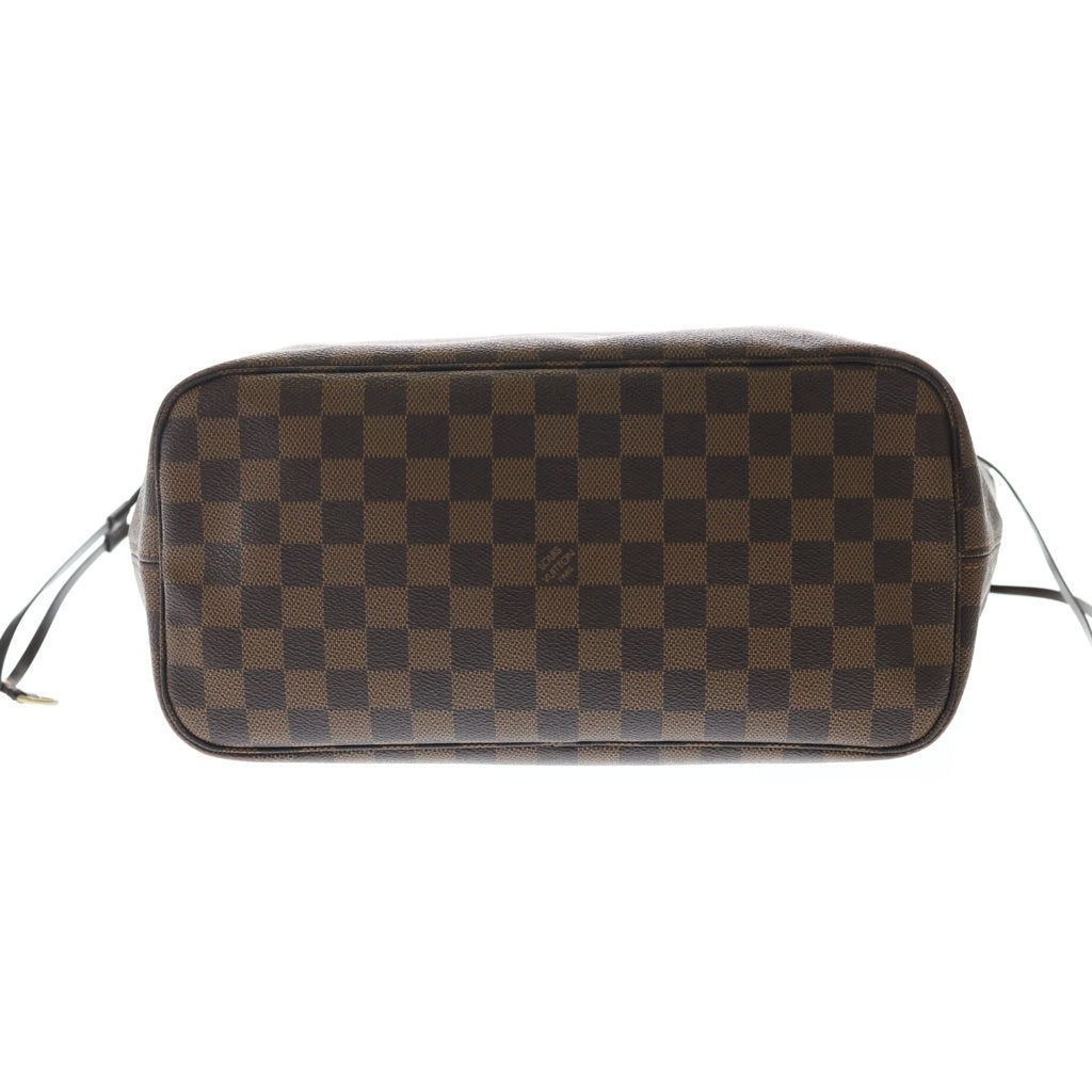 LOUIS VUITTON(ルイヴィトン) ダミエ ネヴァーフルMM トートバッグ ハンドバッグ ブラウン レザー×PVC N41385 ゴールド金具 レディース