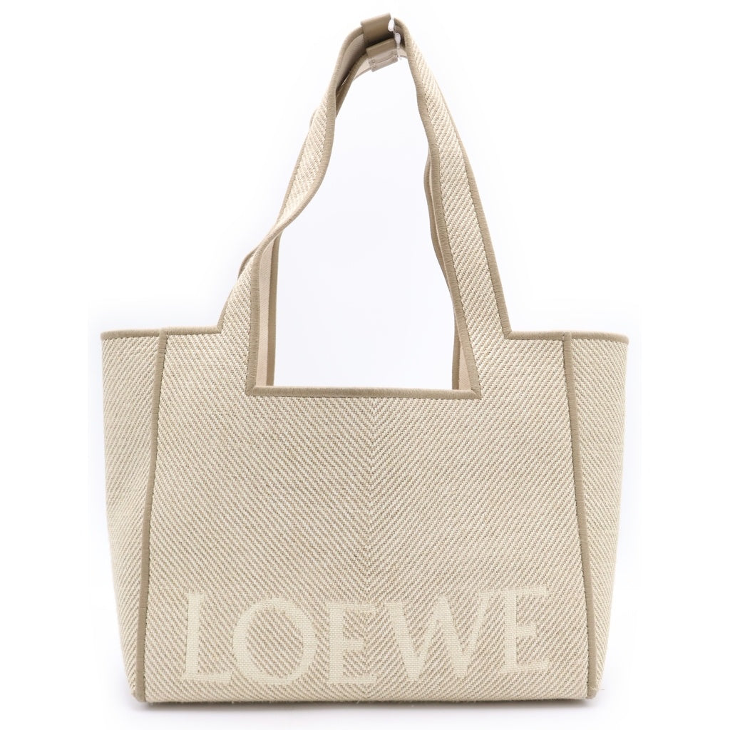 LOEWE(ロエベ) フォントトート ミディアム キャンバス ベージュ ハンドバッグ トートバッグ ALF1B61X11 レディース