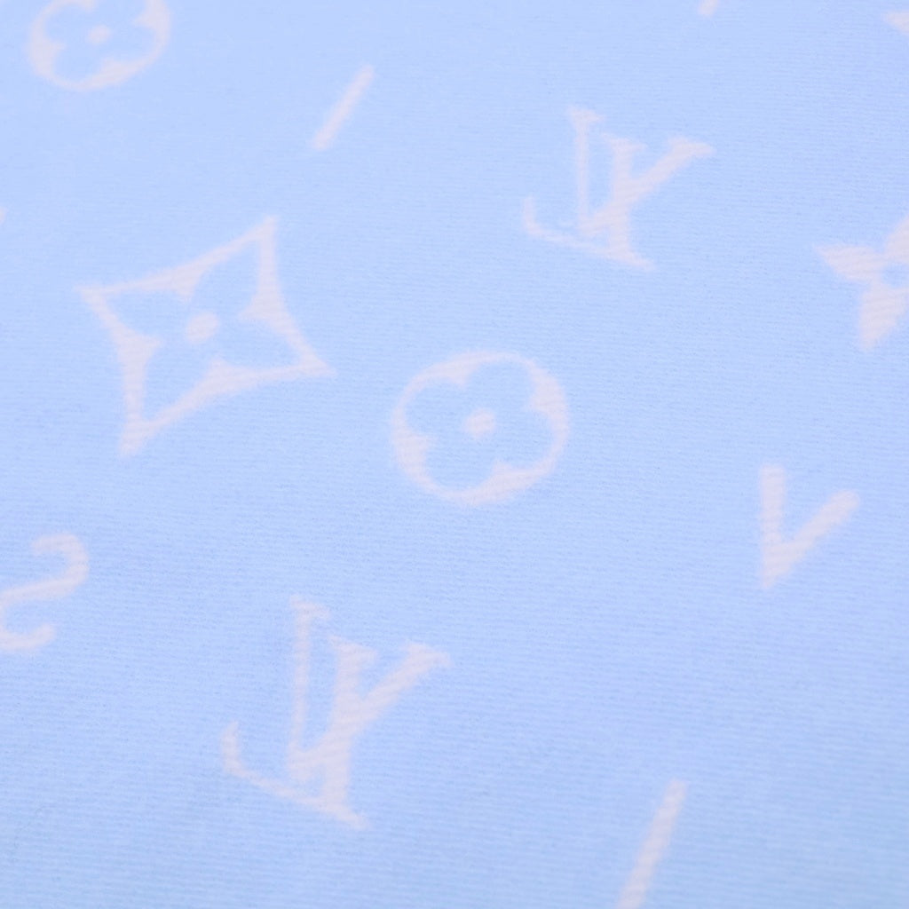 LOUIS VUITTON(ルイヴィトン) レイキャビック2.0 カシミヤ フリンジ マフラー ライトブルー M97661 レディース