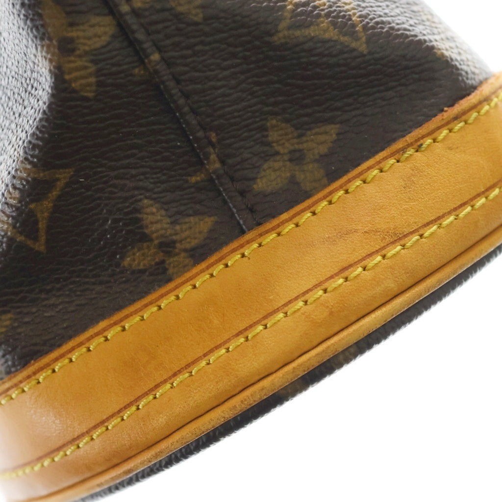 LOUIS VUITTON(ルイヴィトン) モノグラム バゲットPM ハンドバッグ ミニトートバッグ ブラウン レザー×PVC M42238 ゴールド金具 レディース