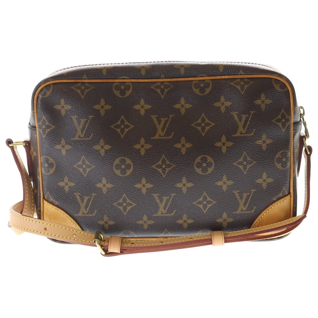 LOUIS VUITTON(ルイヴィトン) モノグラム トロカデロ27 ショルダーバッグ ブラウン レザー×PVC M51274 ゴールド金具 レディース