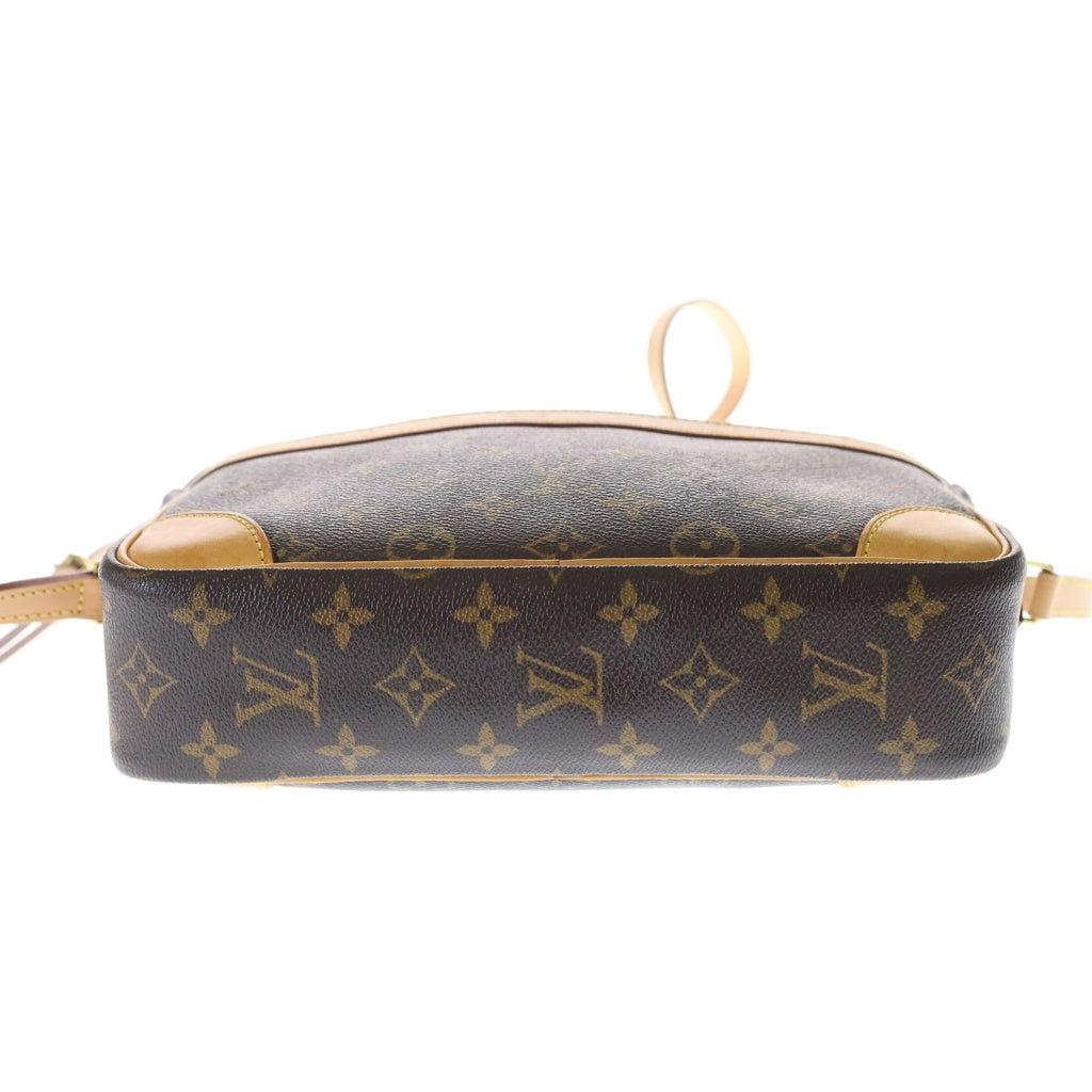 LOUIS VUITTON(ルイヴィトン) モノグラム トロカデロ27 ショルダーバッグ ブラウン レザー×PVC M51274 ゴールド金具 レディース