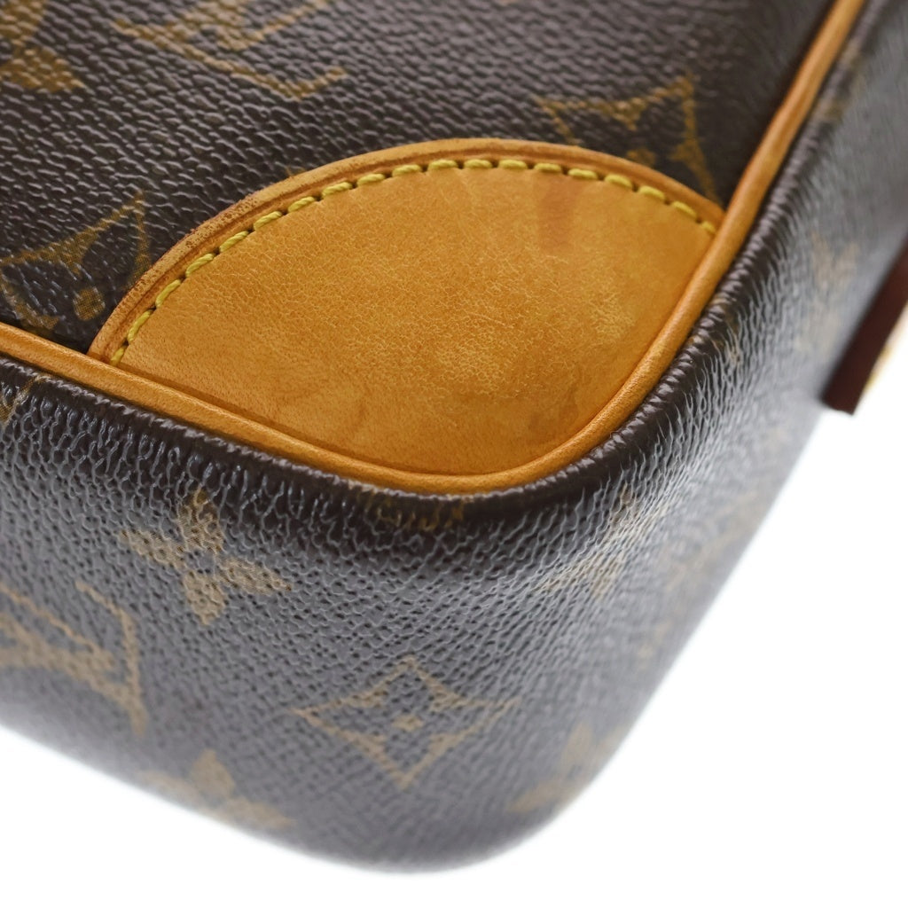 LOUIS VUITTON(ルイヴィトン) モノグラム トロカデロ27 ショルダーバッグ ブラウン レザー×PVC M51274 ゴールド金具 レディース