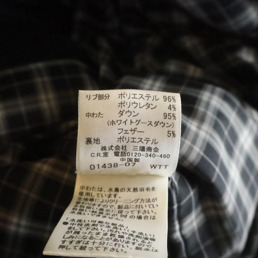 BURBERRY(バーバリー) ダウンベスト フード ブラック Lサイズ