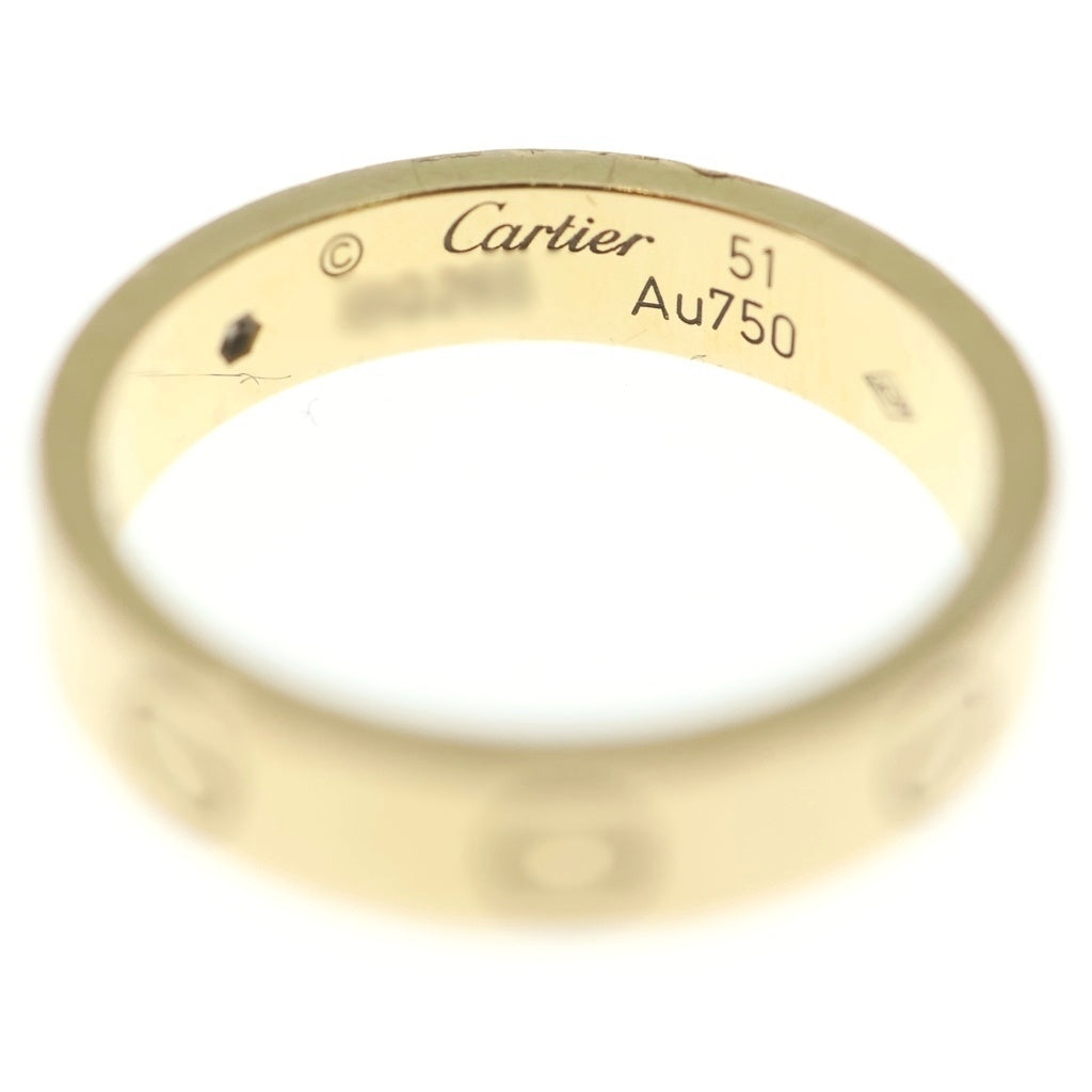 Cartier(カルティエ) ミニラブリング 1PD ダイヤモンド Au750 K18YG #51 リング 指輪 イエローゴールド レディース