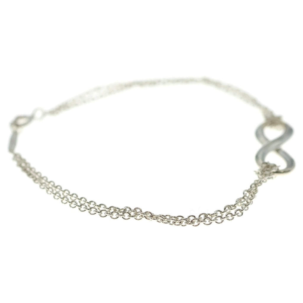 TIFFANY & Co.(ティファニー) インフィニティ ミディアム ダブルチェーン Ag925 ブレスレット シルバー レディース