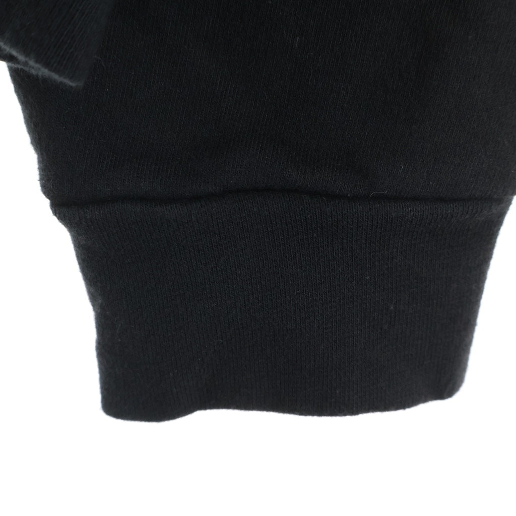 CHROME HEARTS(クロムハーツ) T-Bar USA Up Hoodie バックアーチロゴ 袖フローラル プリント ジップアップ スウェットパーカー フーディー ブラック